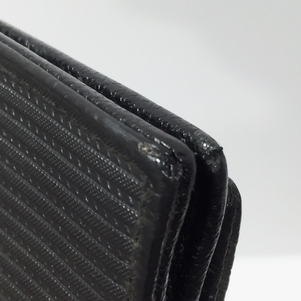 Bvlgari black canvas and leather bifold wallet - Picture 5 of 12